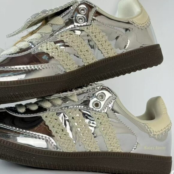 Wales Bonner x Samba 'Silver Metallic Gum' - Picture 7 of 8